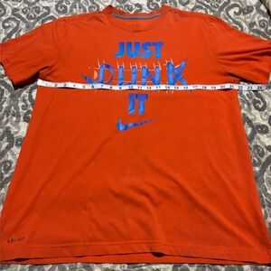 Nike Drifit Men's Orange Graphic T-Shirt Size XL